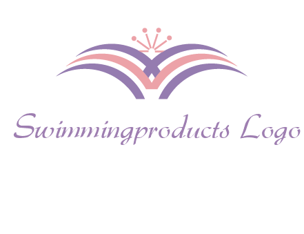 abstract wings crown