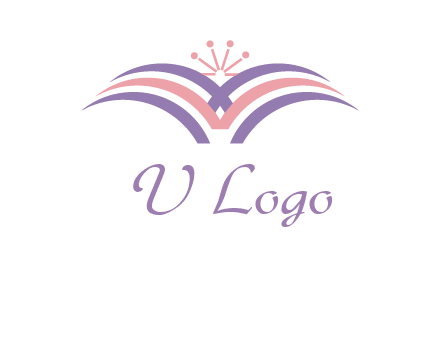 abstract wings crown