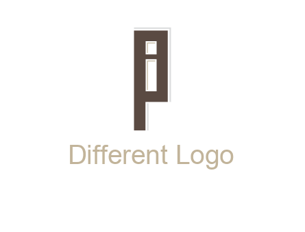 letter I in letter P