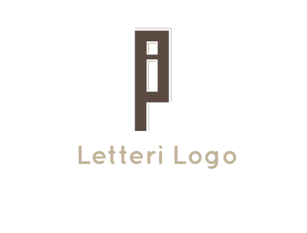 letter I in letter P