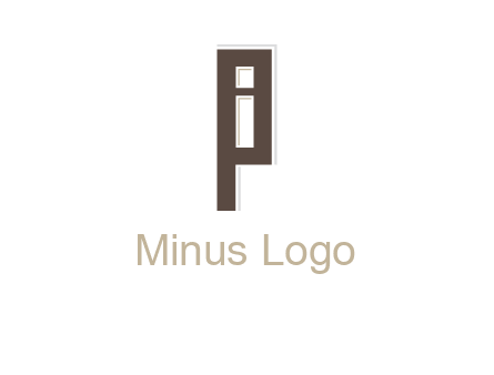 letter I in letter P