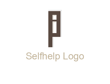 letter I in letter P