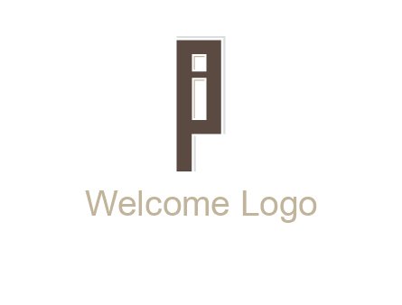 letter I in letter P
