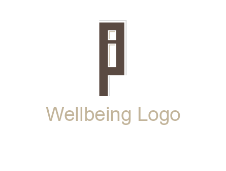 letter I in letter P