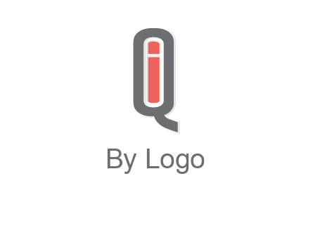 letter I in letter Q