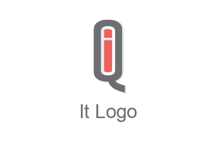 letter I in letter Q
