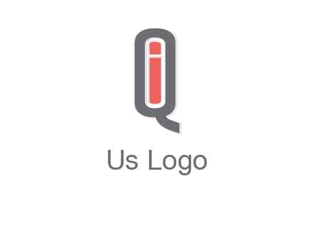 letter I in letter Q