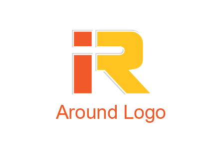 letter I forming letter R