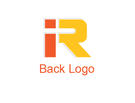 letter I forming letter R