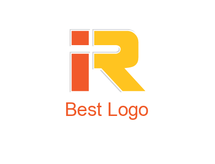 letter I forming letter R