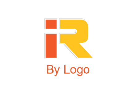 letter I forming letter R