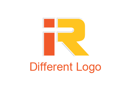letter I forming letter R