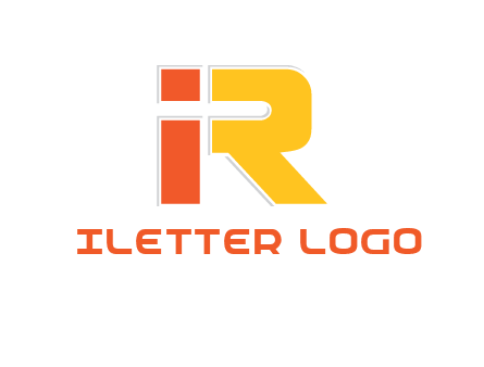 letter I forming letter R