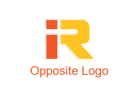 letter I forming letter R