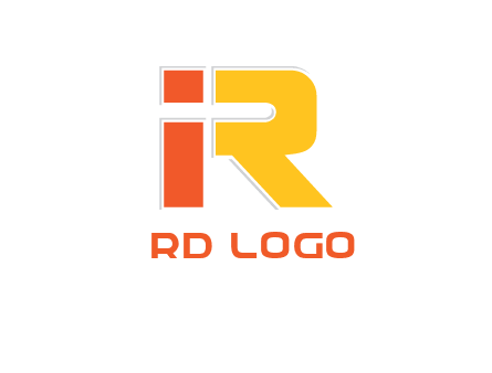 letter I forming letter R