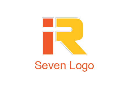 letter I forming letter R