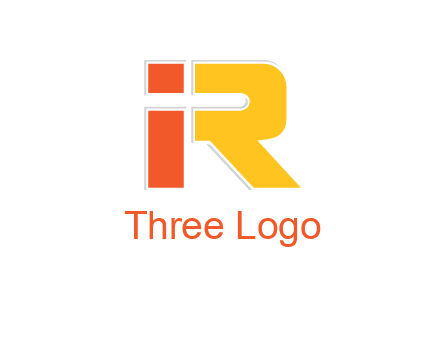 letter I forming letter R