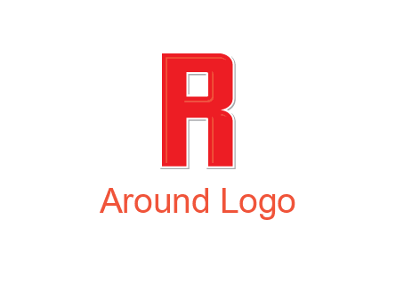 negative spacing letter I in letter R