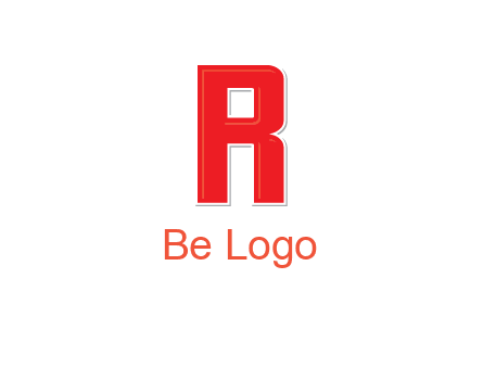 negative spacing letter I in letter R