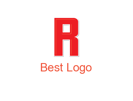negative spacing letter I in letter R