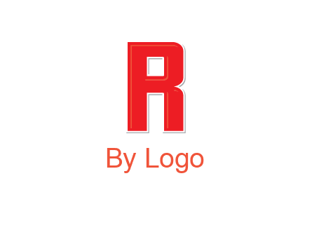 negative spacing letter I in letter R