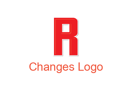 negative spacing letter I in letter R