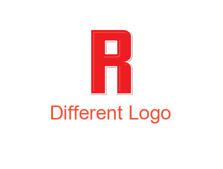 negative spacing letter I in letter R