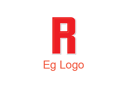 negative spacing letter I in letter R