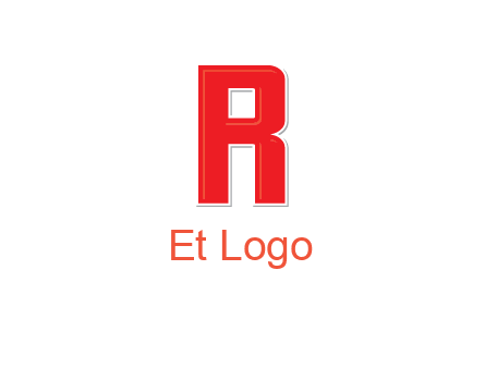 negative spacing letter I in letter R