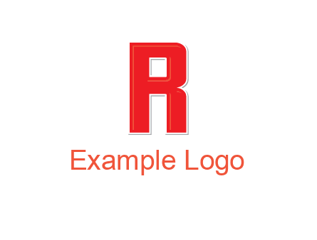 negative spacing letter I in letter R