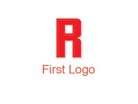 negative spacing letter I in letter R