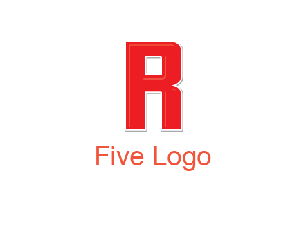 negative spacing letter I in letter R