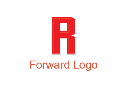 negative spacing letter I in letter R