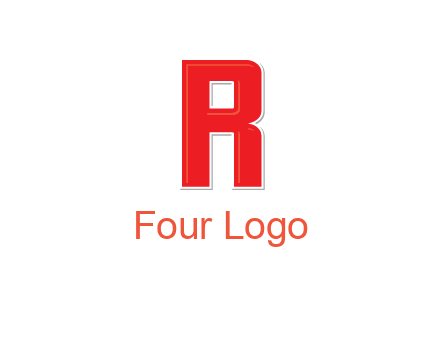 negative spacing letter I in letter R