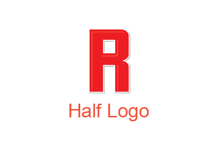 negative spacing letter I in letter R