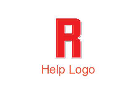 negative spacing letter I in letter R
