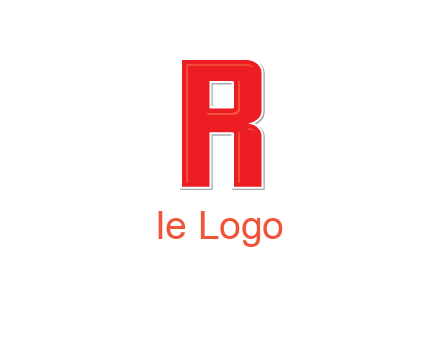 negative spacing letter I in letter R