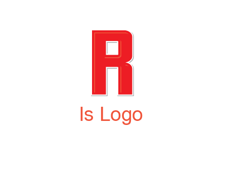 negative spacing letter I in letter R