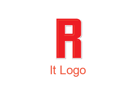 negative spacing letter I in letter R