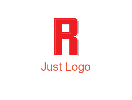 negative spacing letter I in letter R
