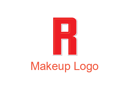 negative spacing letter I in letter R