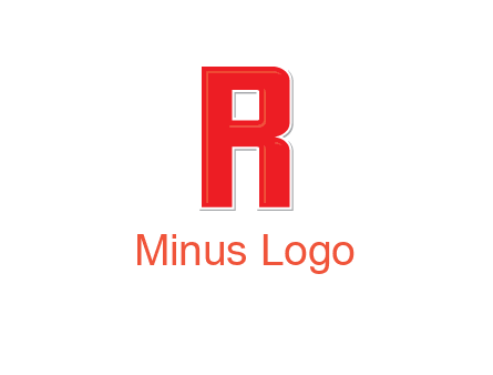 negative spacing letter I in letter R