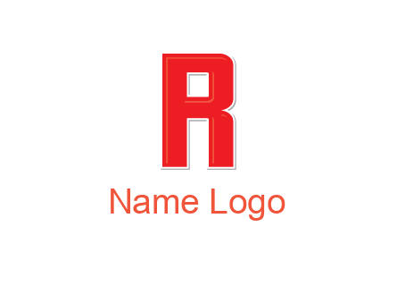 negative spacing letter I in letter R