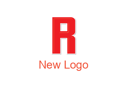 negative spacing letter I in letter R