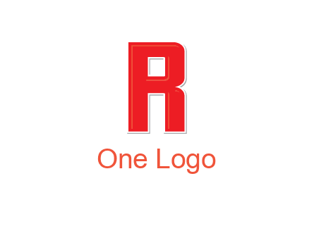 negative spacing letter I in letter R