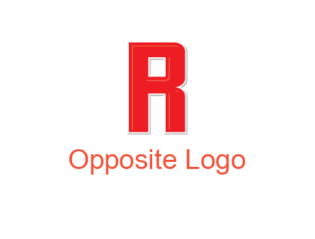 negative spacing letter I in letter R