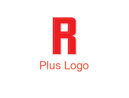 negative spacing letter I in letter R