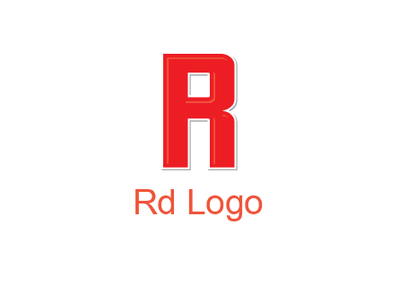 negative spacing letter I in letter R