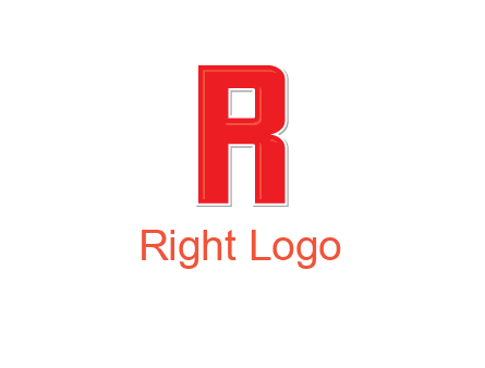 negative spacing letter I in letter R