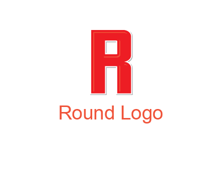 negative spacing letter I in letter R